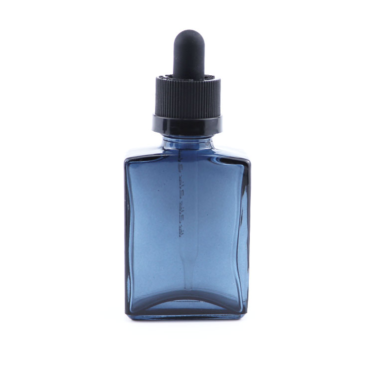 high quality glass Square dropper bottle 15ml 30ml 50ml 100ml rectangle dropper bottle custom color glass dropper bottle 1oz 2oz