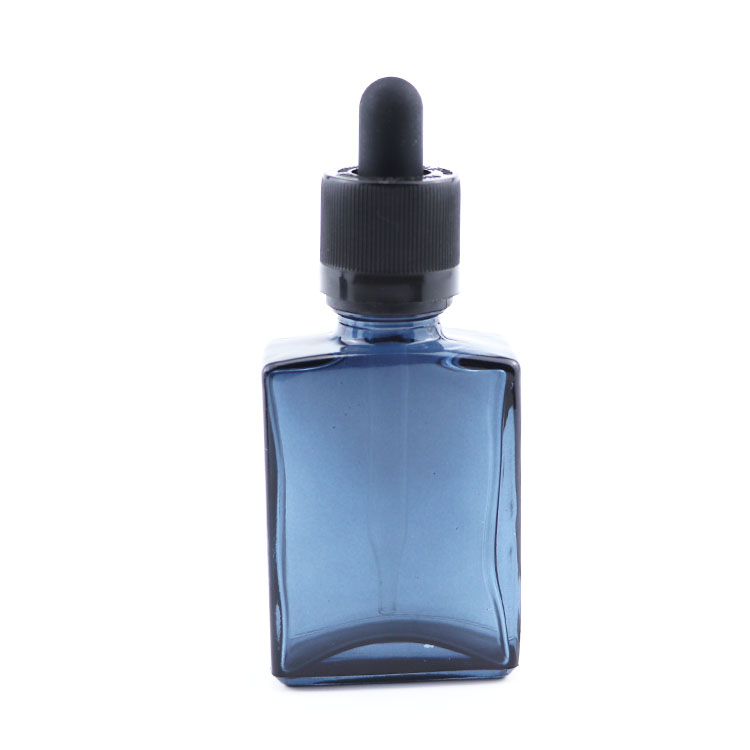 high quality glass Square dropper bottle 15ml 30ml 50ml 100ml rectangle dropper bottle custom color glass dropper bottle 1oz 2oz