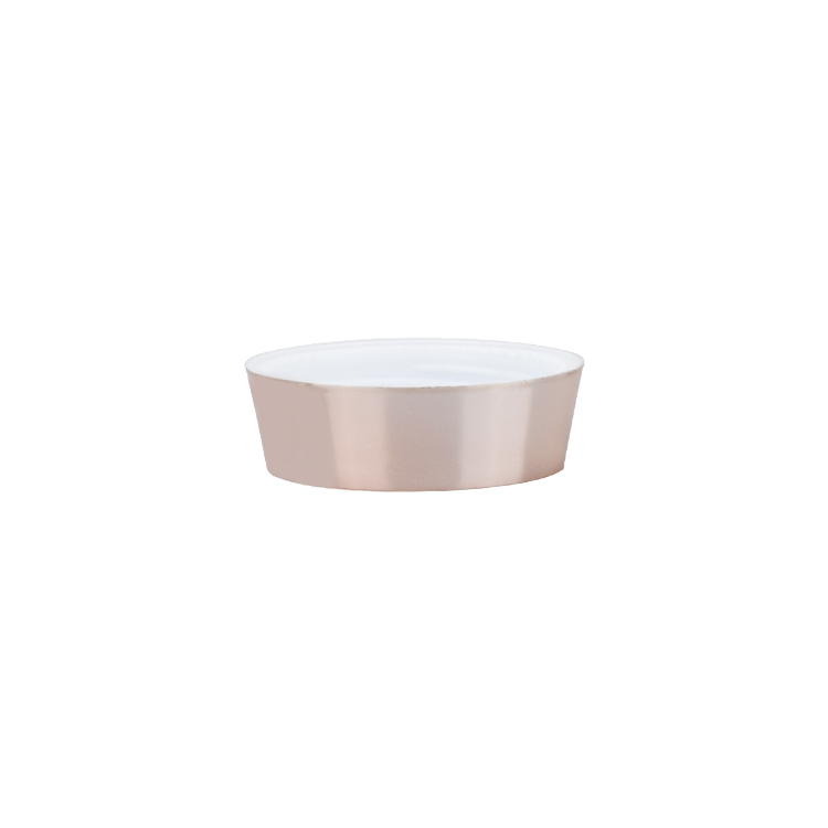 high quality glass cosmetic jars 50g Glass cream jar with rose gold aluminum screw cap