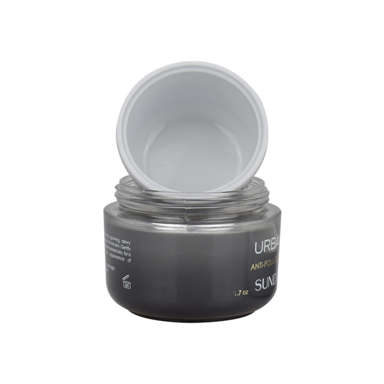 high quality glass cosmetic packaging 15g 30g 50g empty cosmetic cream glass jar with lid