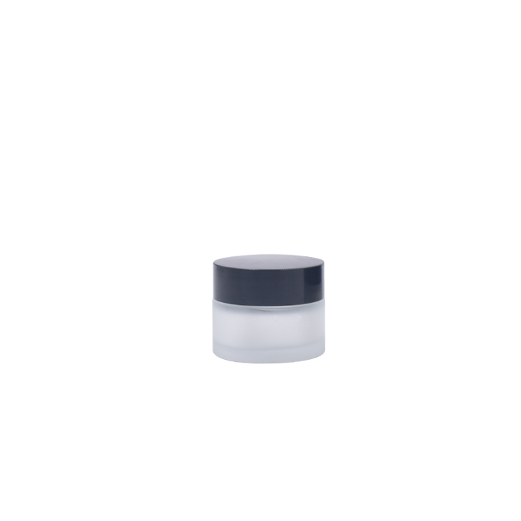 high quality glass jar package 15g 30g 50g empty cosmetic cream frosted glass jar with lid