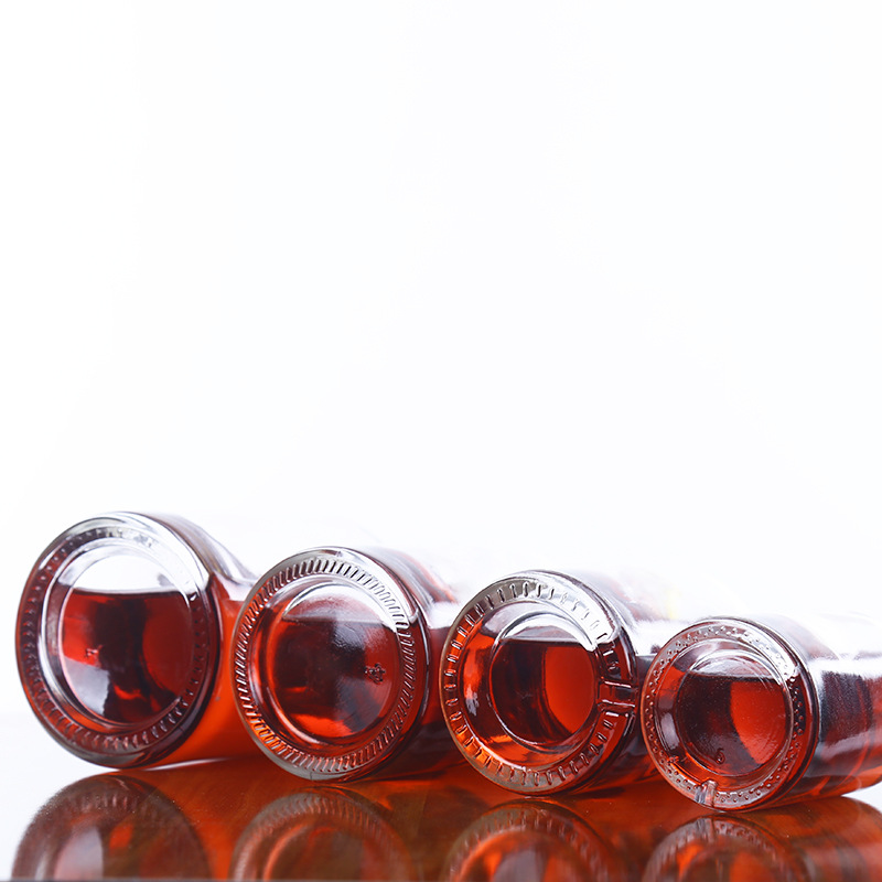 high quality glass vodka bottle with rum cork Gin liquor