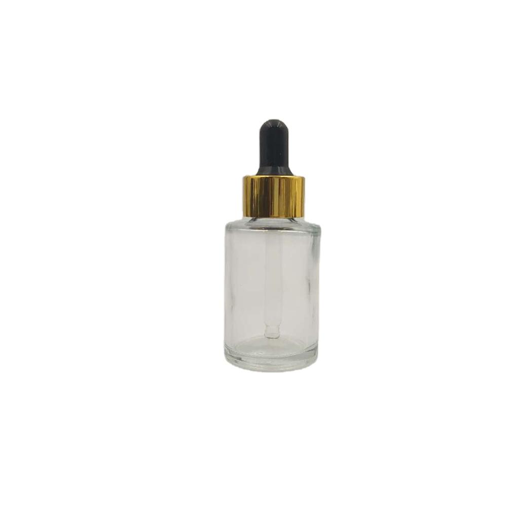 high quality hot sell 20ml 30ml 40ml flat shoulder glass dropper bottle