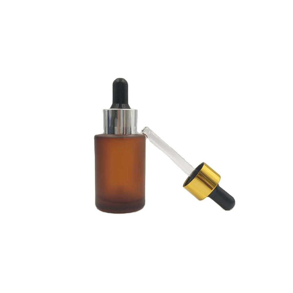 high quality hot sell 20ml 30ml 40ml flat shoulder glass dropper bottle