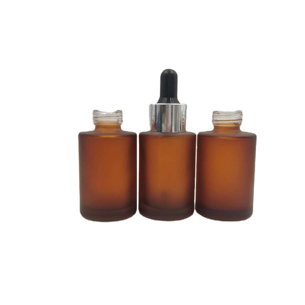high quality hot sell 20ml 30ml 40ml flat shoulder glass dropper bottle