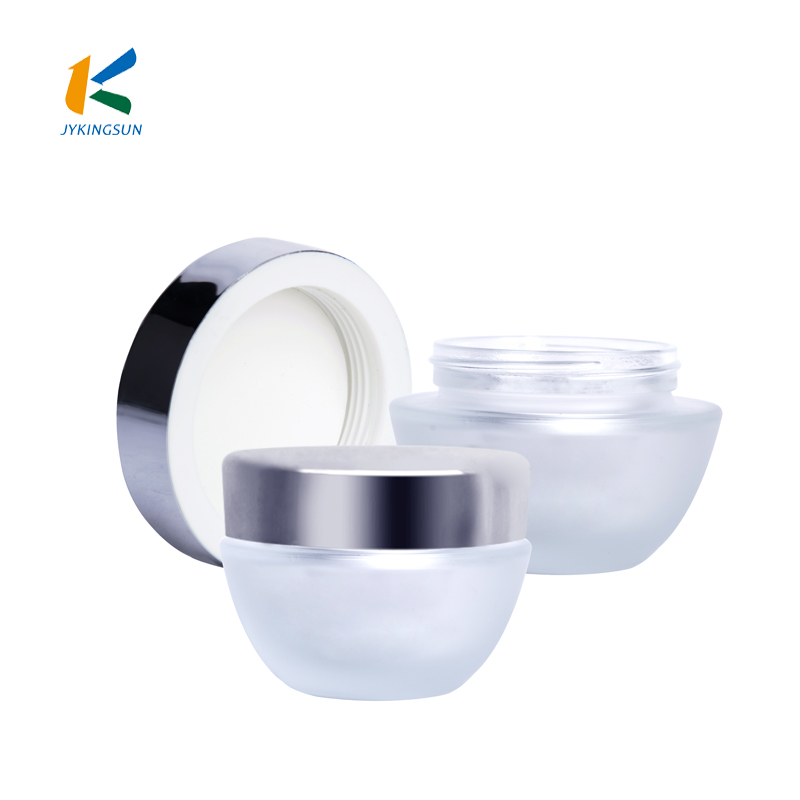 high quality luxury 50g 100g face cream cosmetic jars with aluminum cap