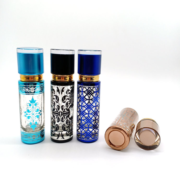 high quality luxury glass perfume bottle with pump sprayer