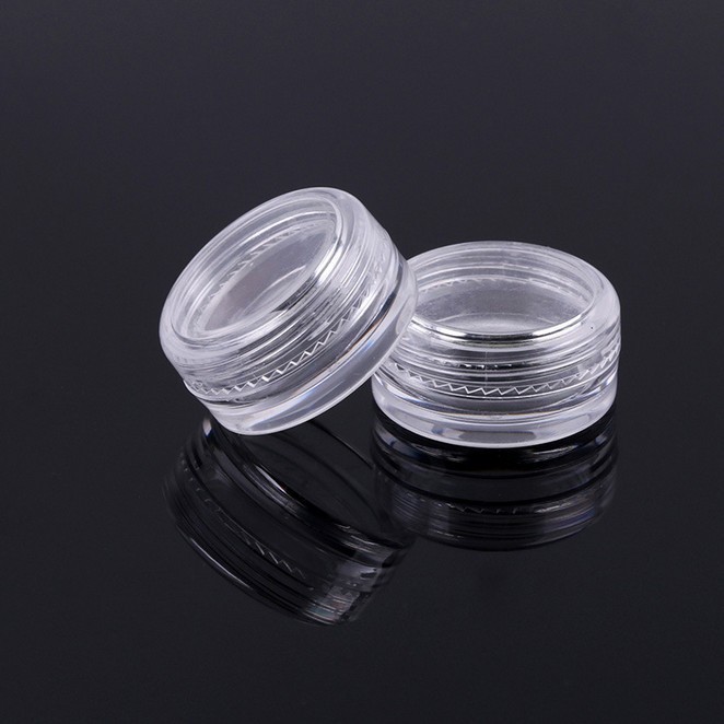 high quality new design clear packaging for cosmetics plastic jars with lids