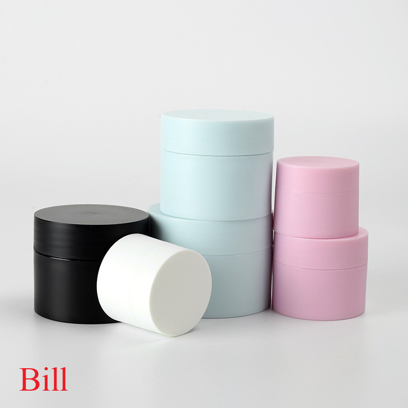 high quality plastic matte PP double wall cosmetic cream empty jar for skin care 5g 15g 20g 30g 50g