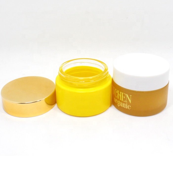 high quality popular 50ml cosmetic cream jars 5g 10g 20g 30g 50g 100g matte glass night face cream jar