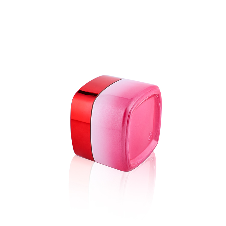 high quality square glass pink and white 120ml essence facial toner bottle biodegradable bottles for cosmetics