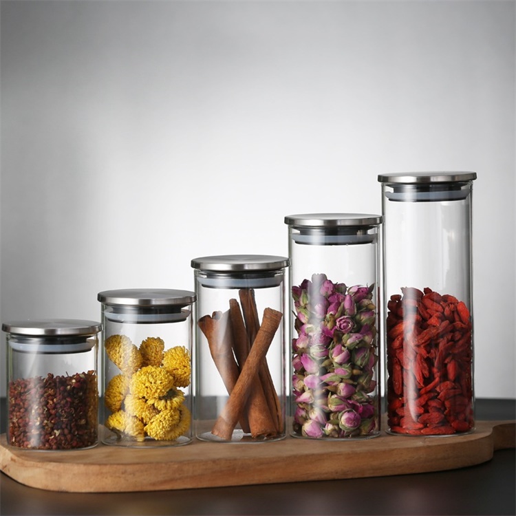 high quality storage bottles & jars glass manufacturer glass jar food storage