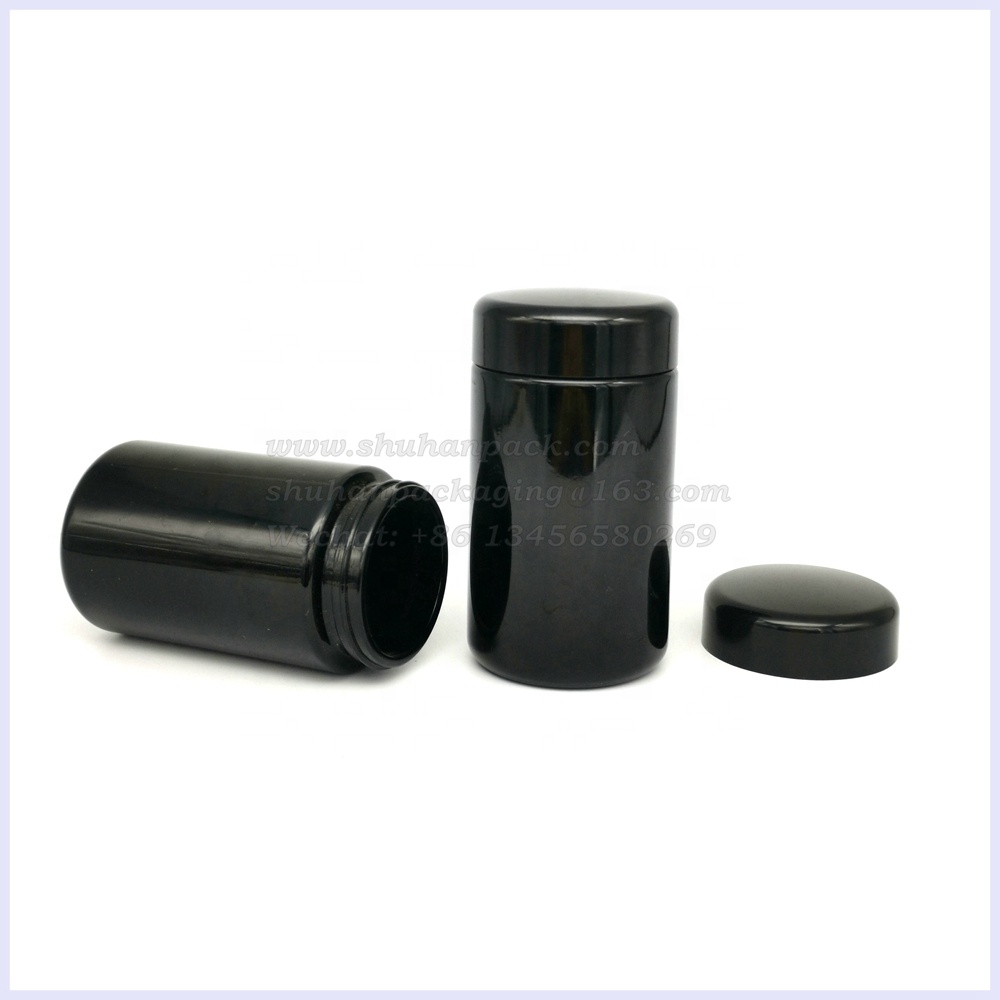 high quality tall glass container 100ml 150ml 200ml 250ml 500ml 1000 ml violet glass jar empty black glass storage jars