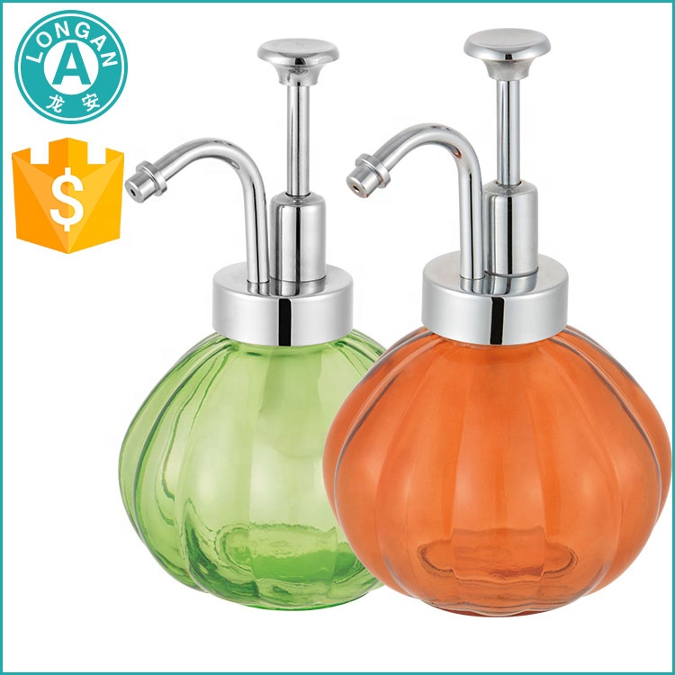 high quality washroom hotel factory wall mount glass Soap Dispenser for flower water