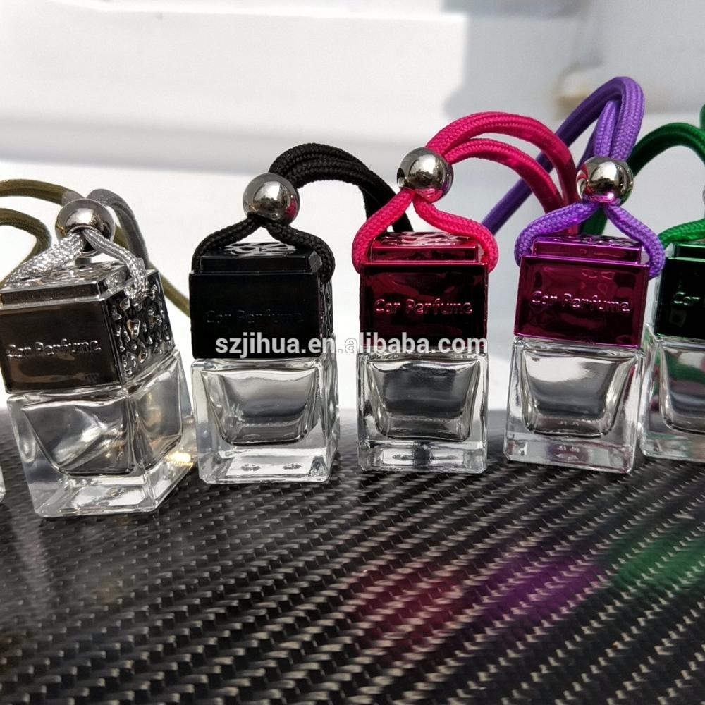 high sheet Decorative air freshener Hanging Mini car perfume bottle glass bottle