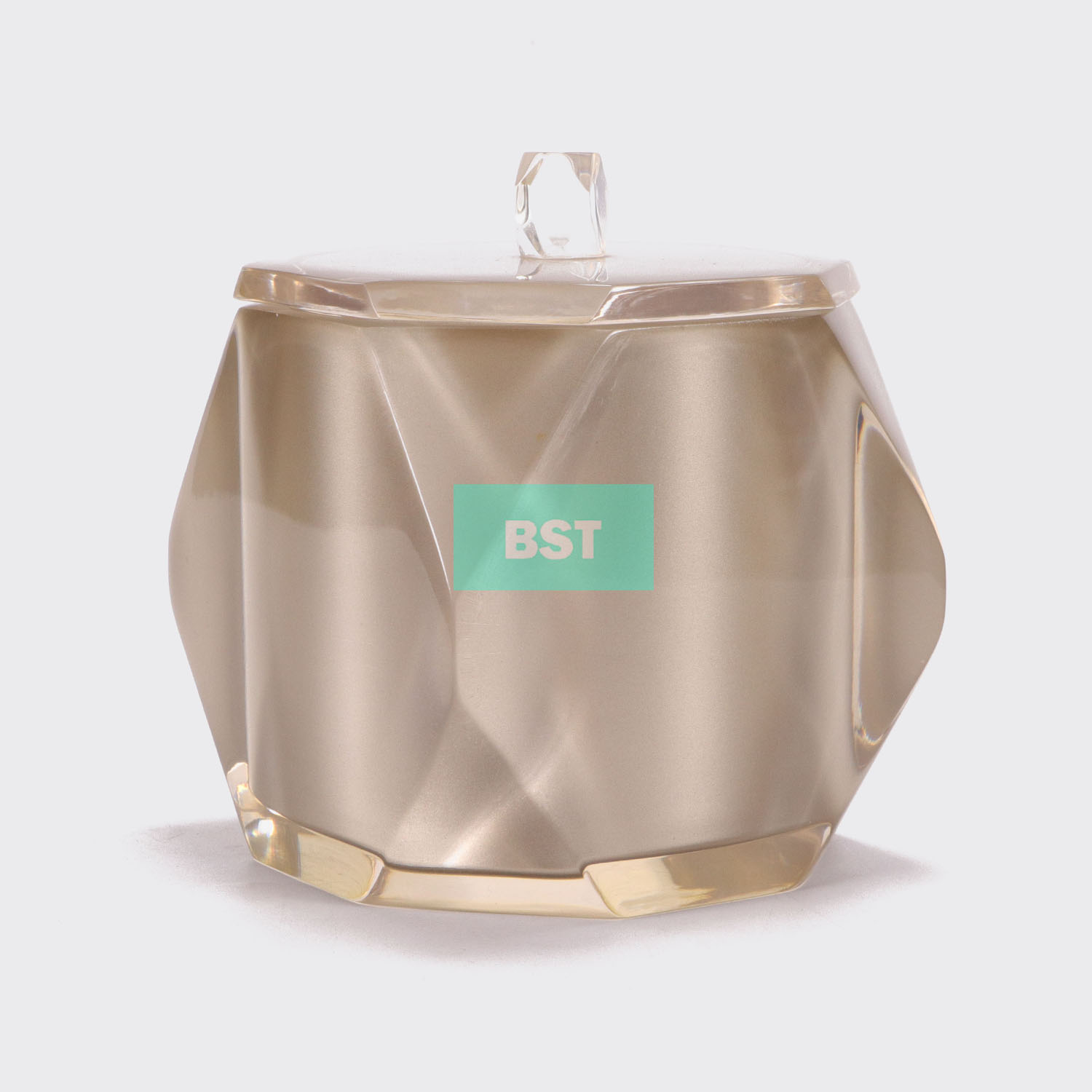 high transparent series resin storage jar with lid