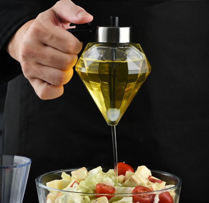 home kitchenware cooking bbq olive oil can large capacity glass oil pot