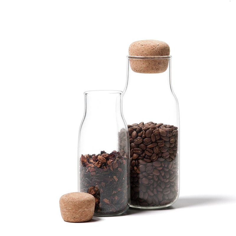 home storage kitchen with a lid for spice glass jars nut jars with cork lid