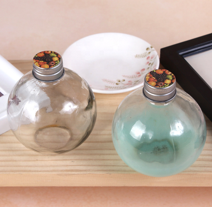 honey no moq bee uniqure stock round wine water drinking coffee cold juice beverage glass bottle aluminum cap 270ML350ML