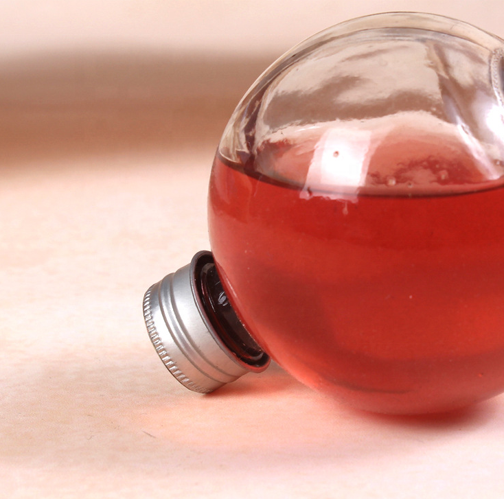 honey no moq bee uniqure stock round wine water drinking coffee cold juice beverage glass bottle aluminum cap 270ML350ML