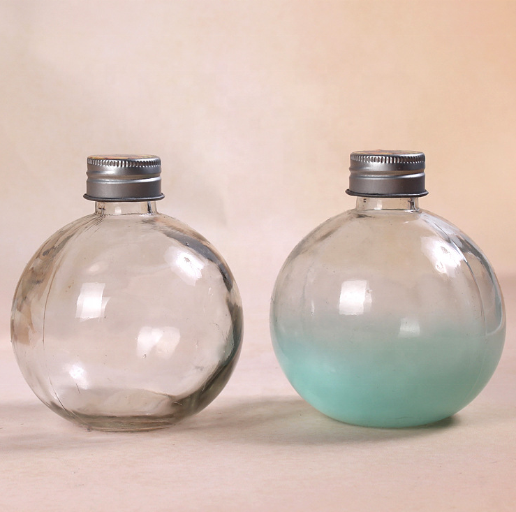 honey no moq bee uniqure stock round wine water drinking coffee cold juice beverage glass bottle aluminum cap 270ML350ML