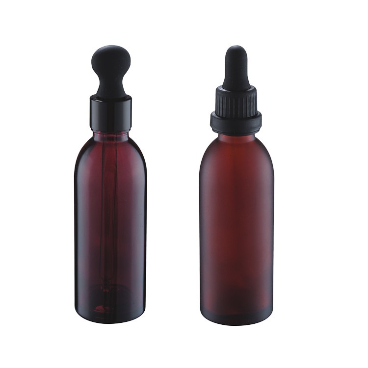 hot products 60ml high end beautiful cosmetic red frosted dropper glass bottle green dropper bottle for essential oil perfume