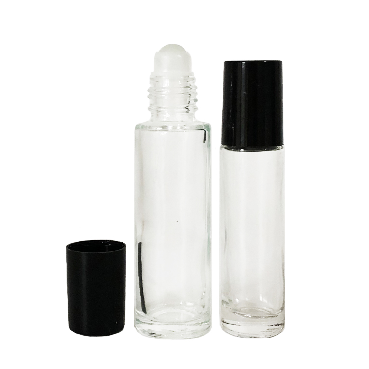 hot sale 10ml 15ml clear roll ball bottle essential oil perfume bottle
