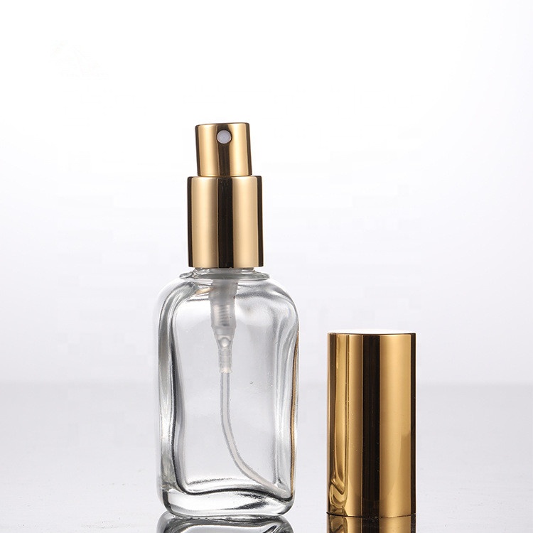 hot sale 10ml 20ml 30ml 50ml square essential oil glass sprayer bottle