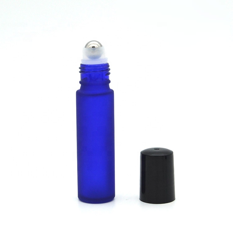 hot sale 10ml amber glass roll on bottle essential oil bottle with stainless steel roller ball popular roller bottles
