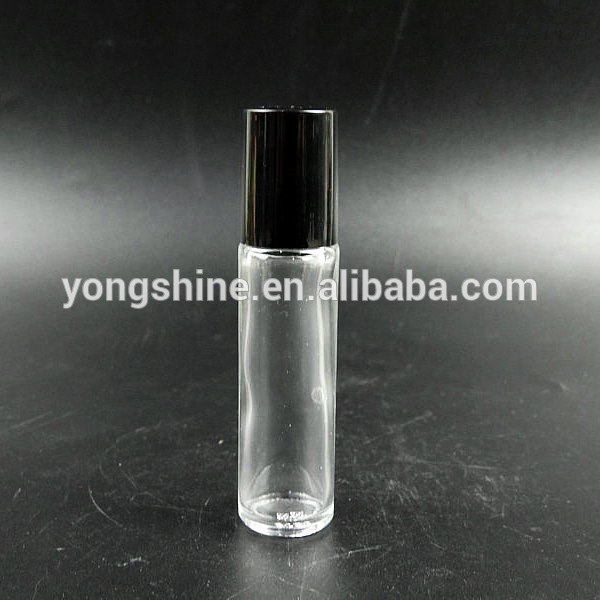 hot sale 10ml roll on oil glass bottle with metal ball