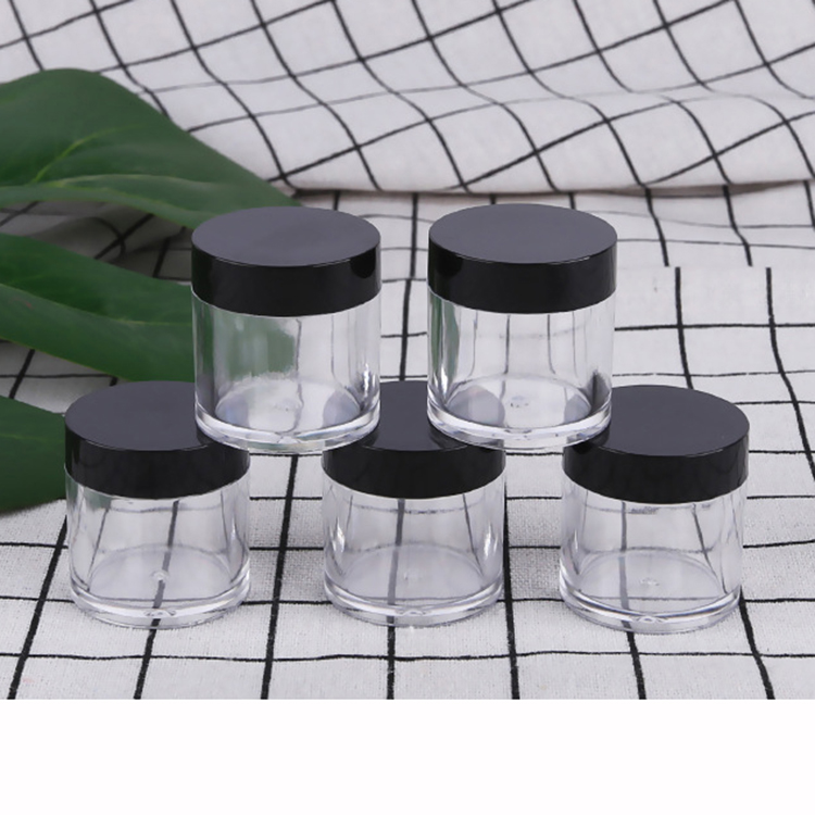 hot sale 2.5g 3g 5g 10g 15g 20g 25g 30g long thin 10 ml 10 g 10 gram clear 3ml 5ml 10ml cosmetics packaging plastic ps jar