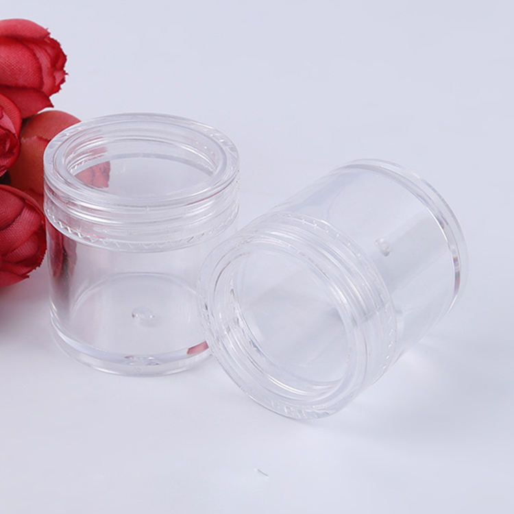 hot sale 2.5g 3g 5g 10g 15g 20g 25g 30g long thin 10 ml 10 g 10 gram clear 3ml 5ml 10ml cosmetics packaging plastic ps jar