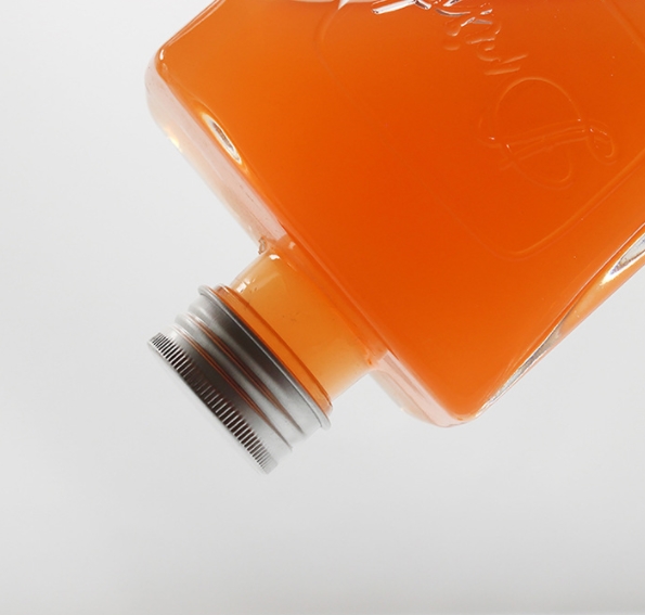 hot sale 300ml high flint square shape glass juice bottle beverage liquor bottle with cork