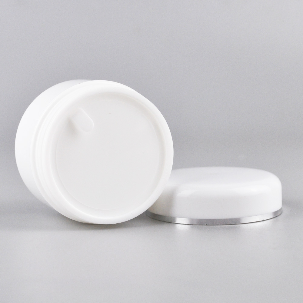 hot sale 30ml 50ml 100ml 150ml 250 ml white pp cosmetic cream jar