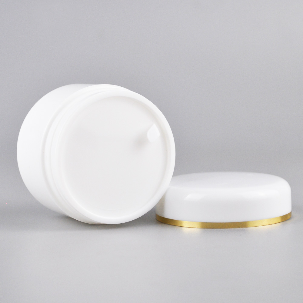 hot sale 30ml 50ml 100ml 150ml 250 ml white pp cosmetic cream jar