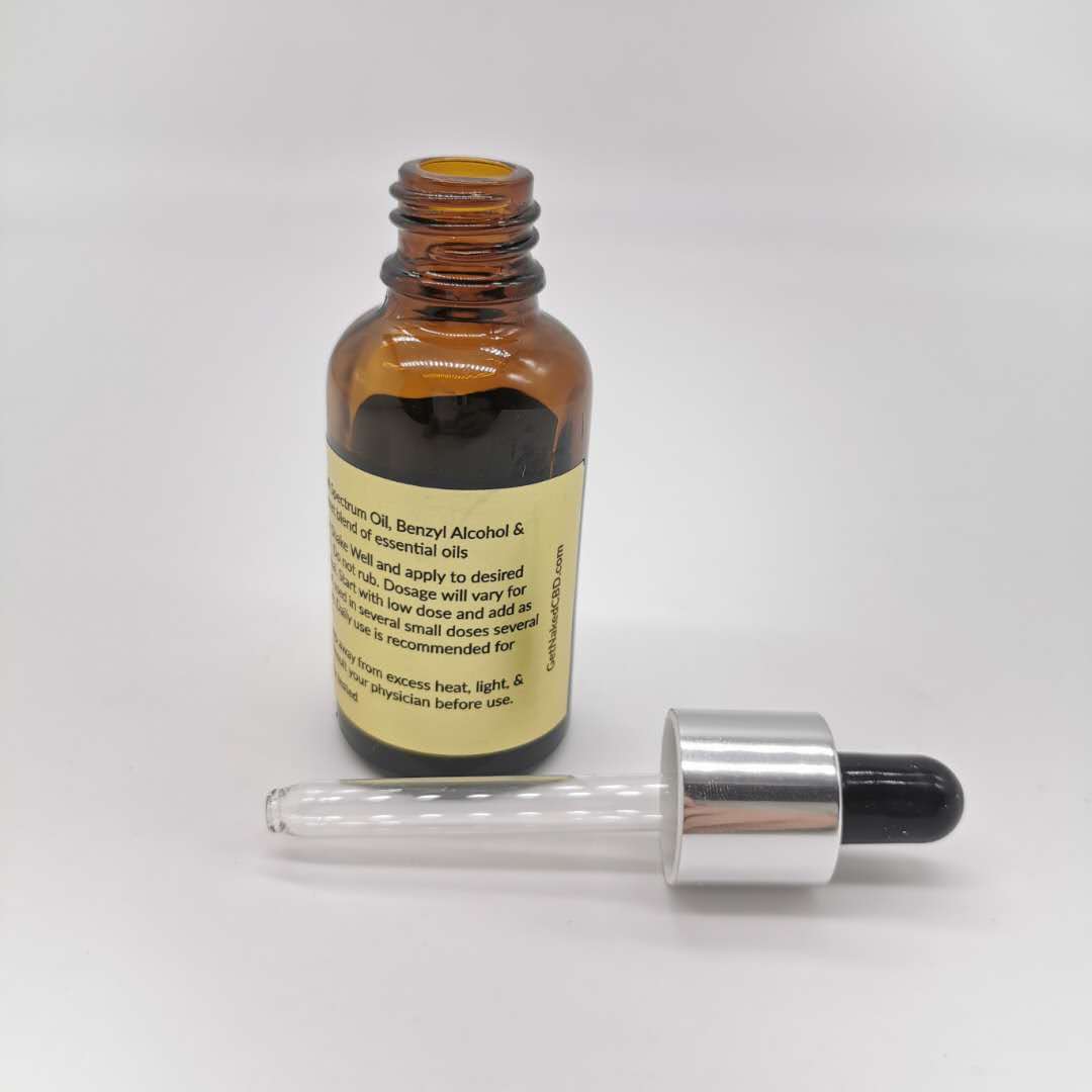 hot sale 30ml amber glass essential oil bottle with sticker