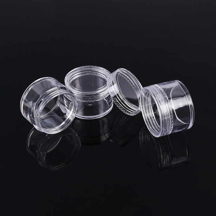 hot sale 3g 5g 7g 10g 15g 20g 25g 30g 35g 40g PS clear plastic cosmetic jar for eye cream