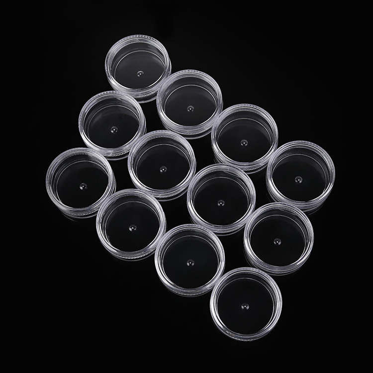 hot sale 3g 5g 7g 10g 15g 20g 25g 30g 35g 40g PS clear plastic cosmetic jar for eye cream