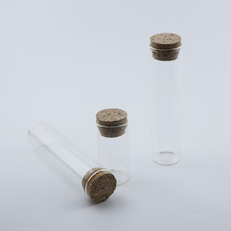 hot sale 4ml-20ml Small glass Vials With Lid Cork Stopper Bottle DIY Small Glass Bottle Mini Containers 22 diameter