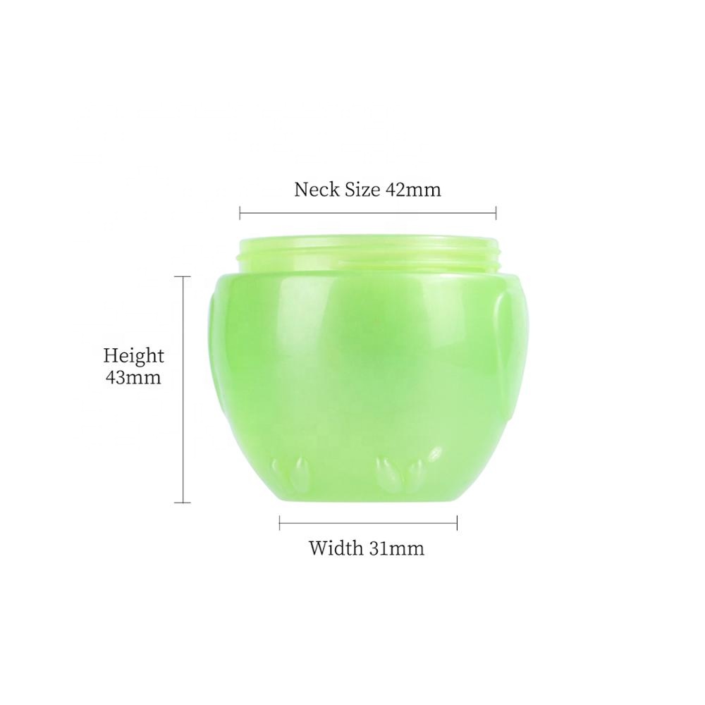 hot sale 50g empty cute animal shape PP plastic skin care jars