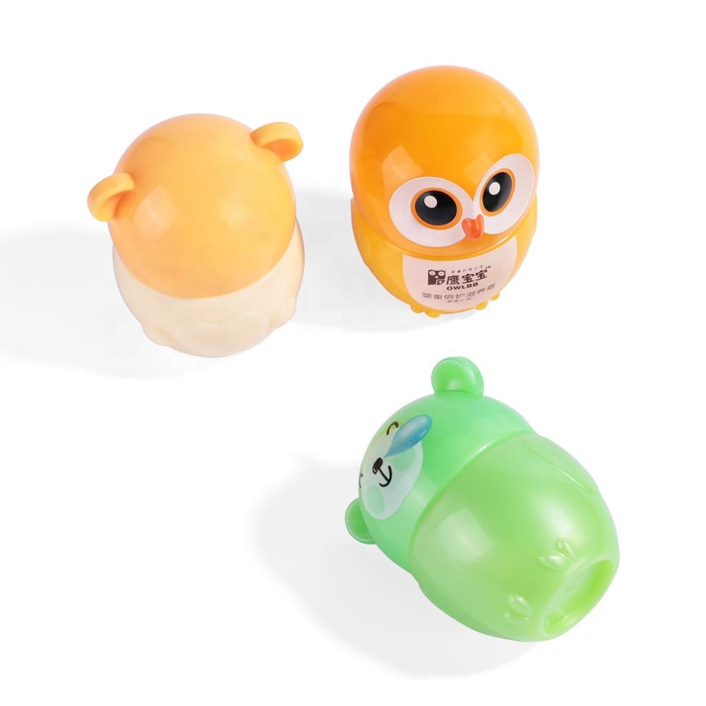 hot sale 50g empty cute animal shape PP plastic skin care jars