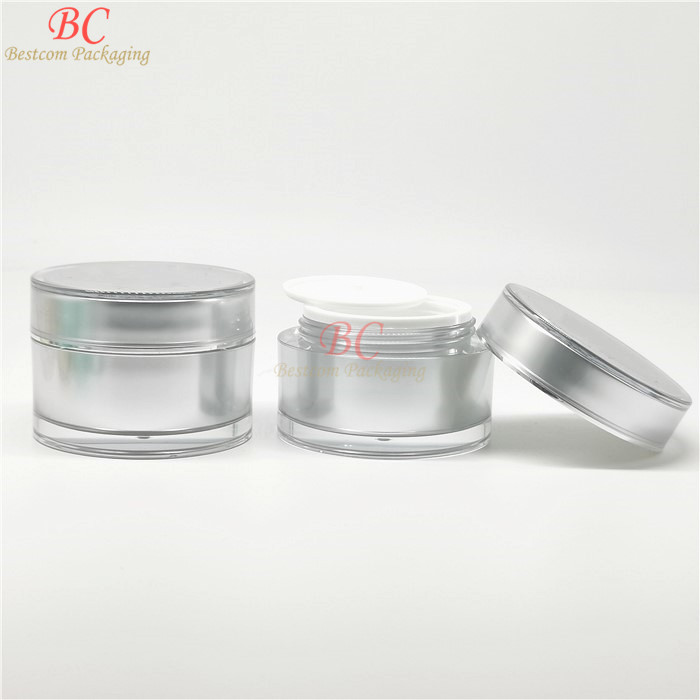 hot sale 5g 10g 15g 30g 50g 100g 150g 200g new style face cream acrylic cosmetic jar with skin Care Cream