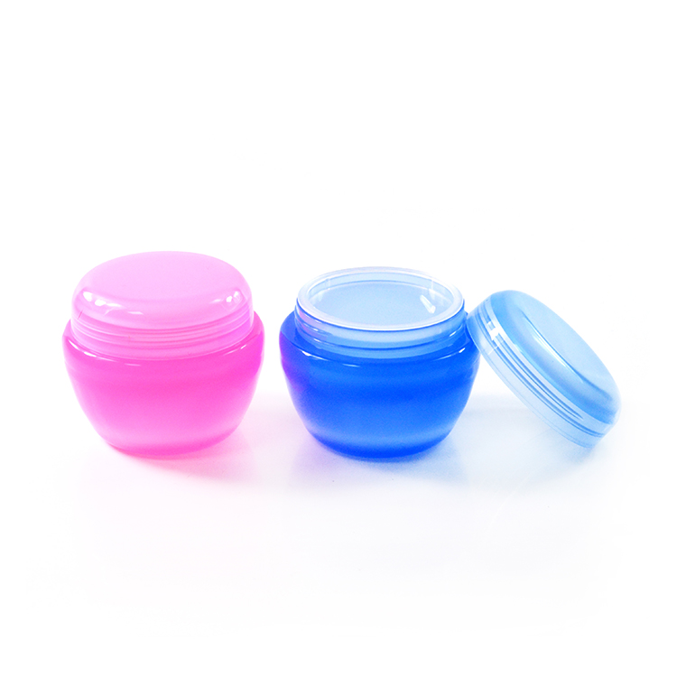 hot sale 5g 10g 20g 30g empty plastic pp cosmetic cream mushroom shape jar with colors