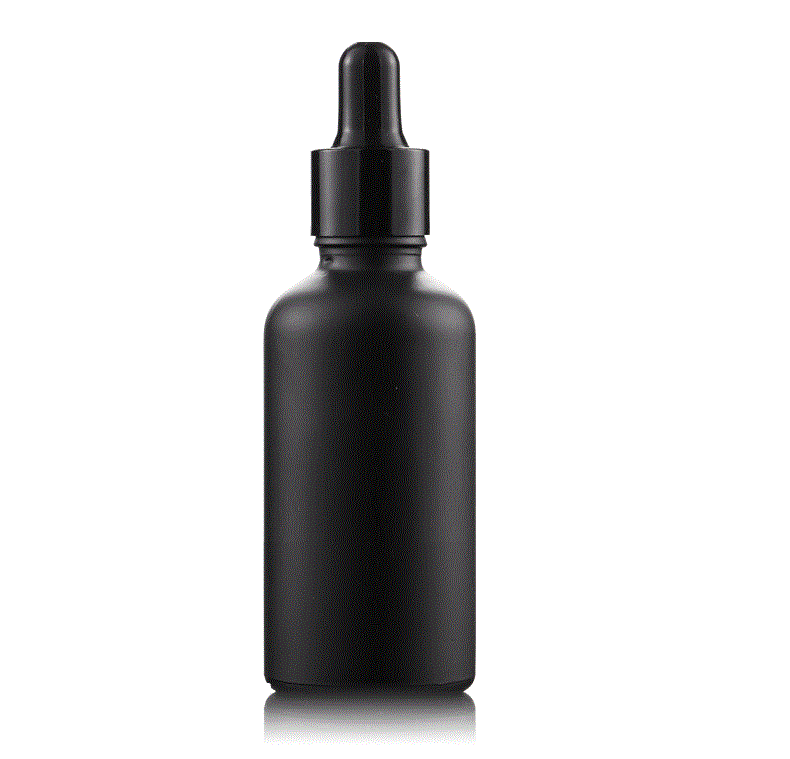 hot sale 5ml 10ml 15ml 20ml 30ml 50ml 100ml black glass spray bottles frosted black bottle