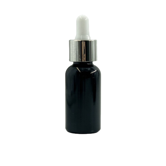hot sale 5ml 10ml 20ml 30ml 50ml 100ml black essential oil glass bottle and dropper