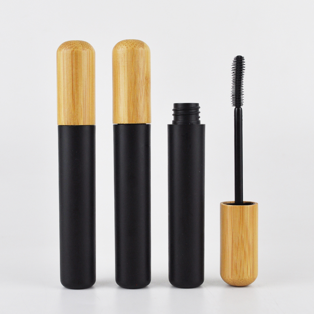 hot sale 5ml black bamboo mascara bottle eco friendly bamboo mascara tube