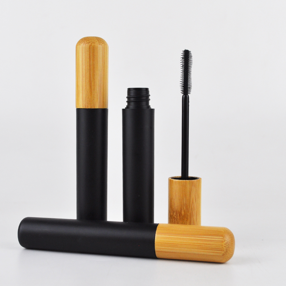 hot sale 5ml black bamboo mascara bottle eco friendly bamboo mascara tube