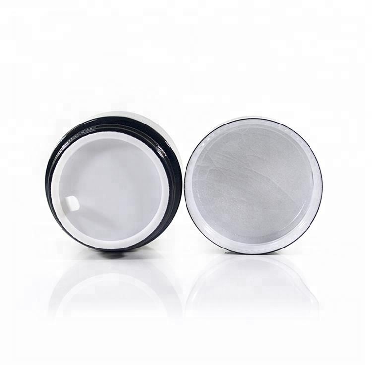 hot sale Amber Glass Cosmetic Cream Jar With Wide Mouth For Skincare