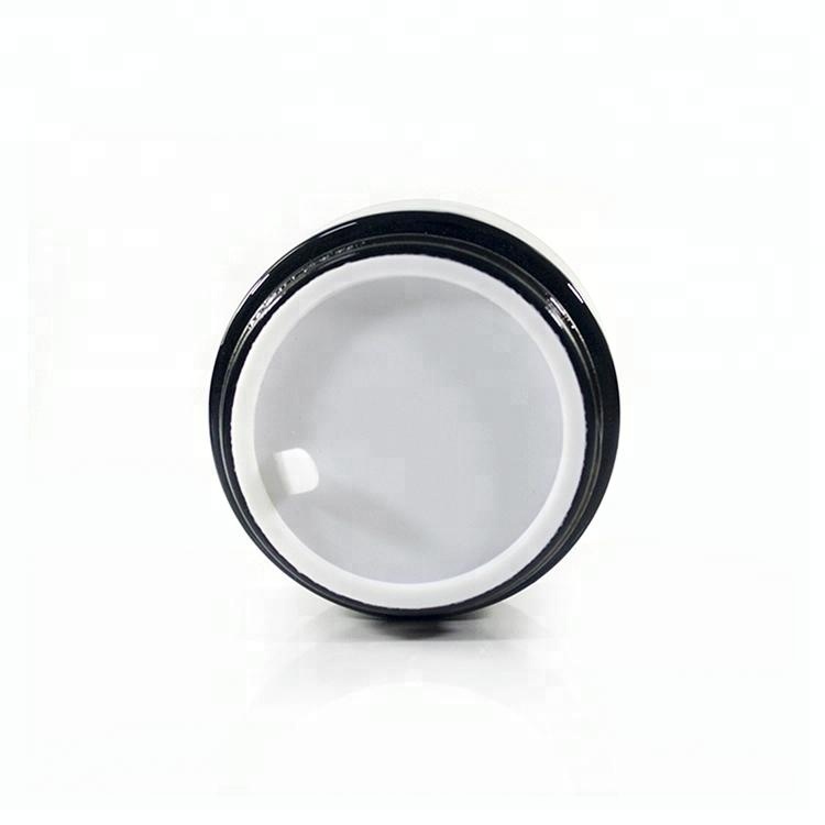 hot sale Amber Glass Cosmetic Cream Jar With Wide Mouth For Skincare