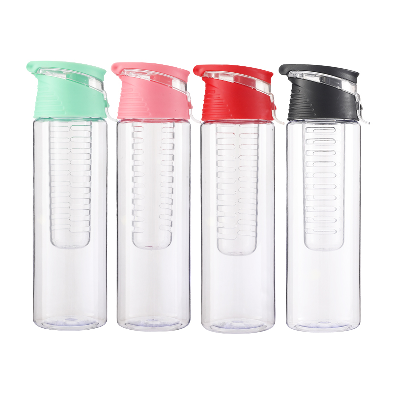 hot sale Eco-Friendly plastic water bottle 700ml plastic juice insulated plastic coffee mugs with handles